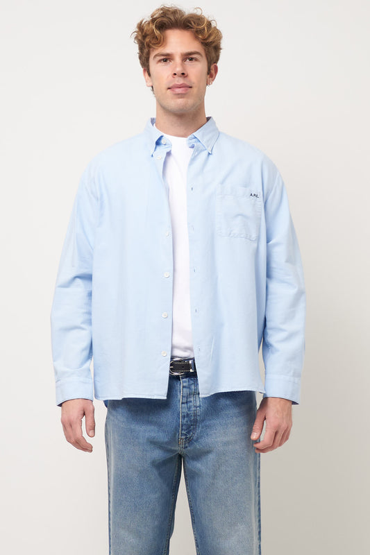 Mateo Logo Shirt Light Blue