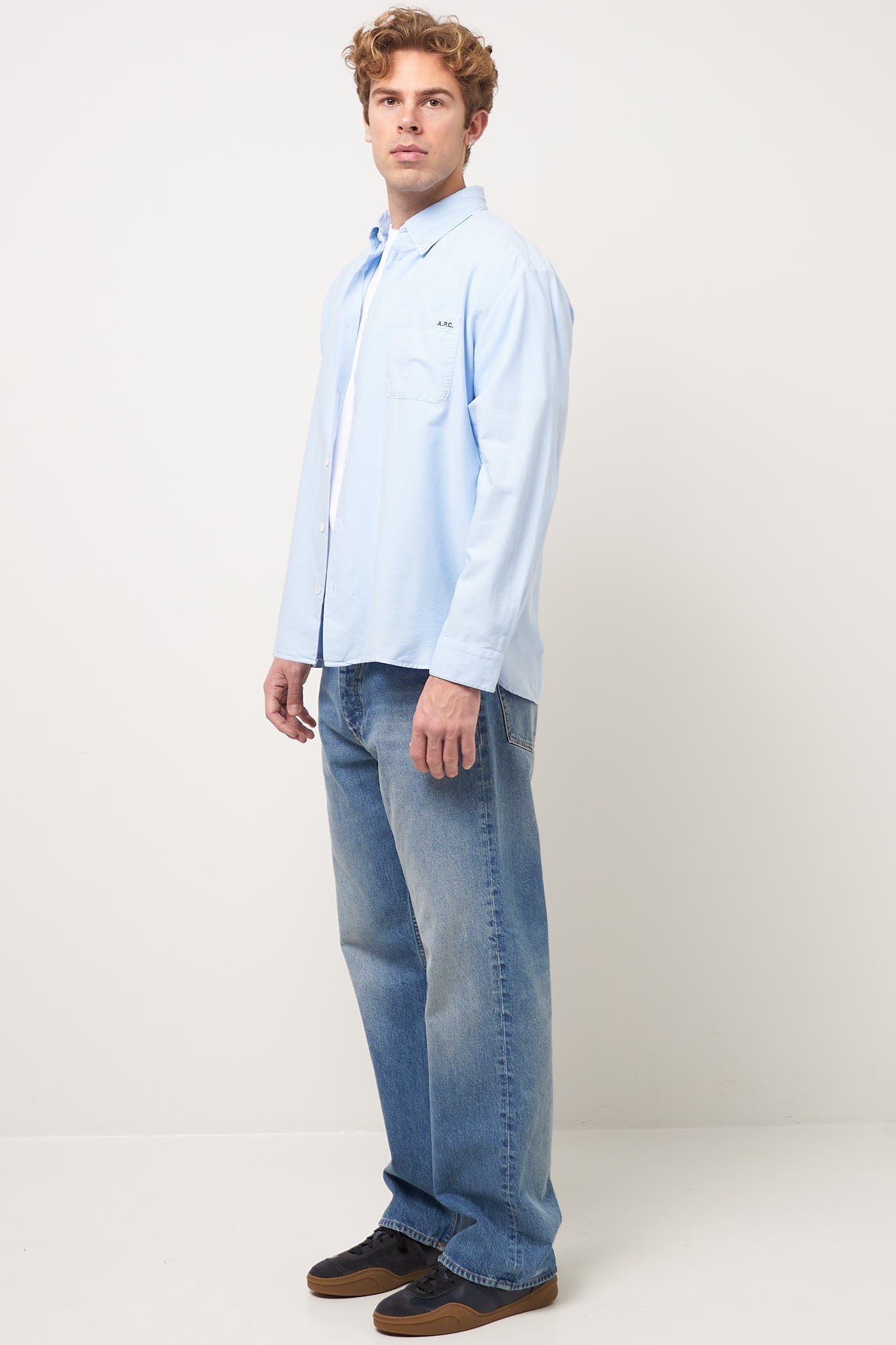 Mateo Logo Shirt Light Blue