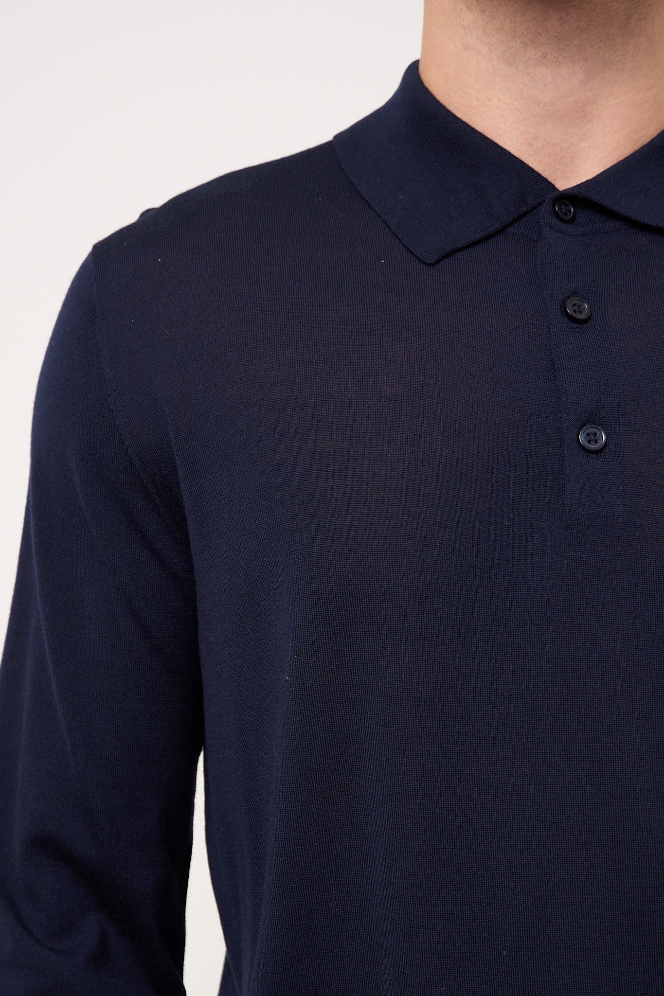 Merino Polo Navy