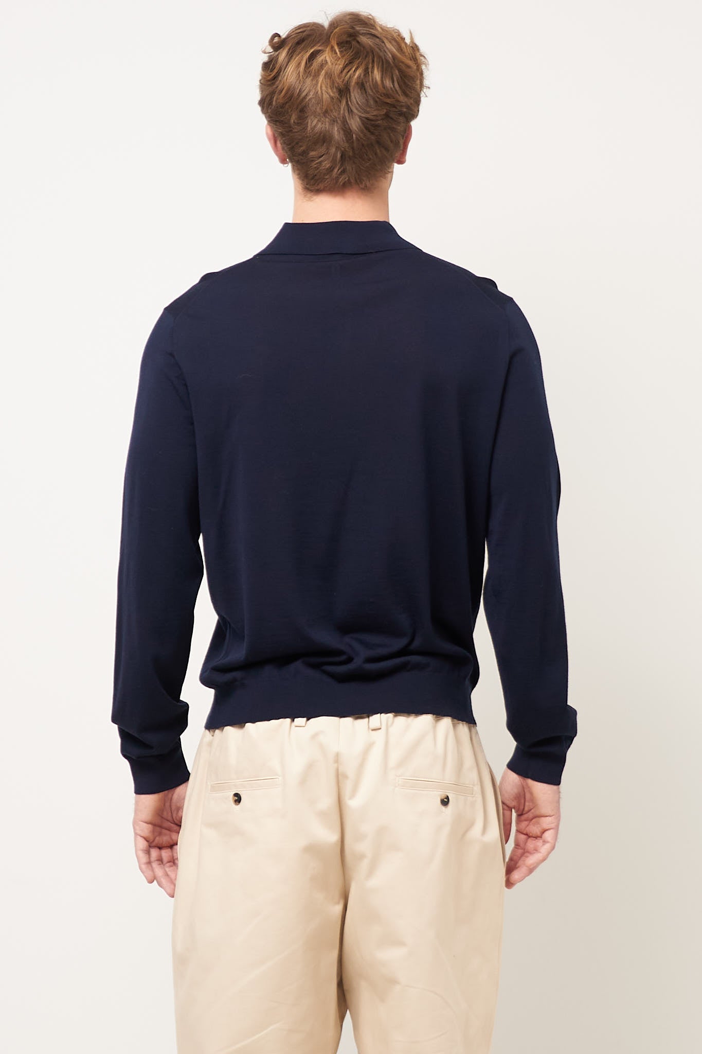 Merino Polo Navy