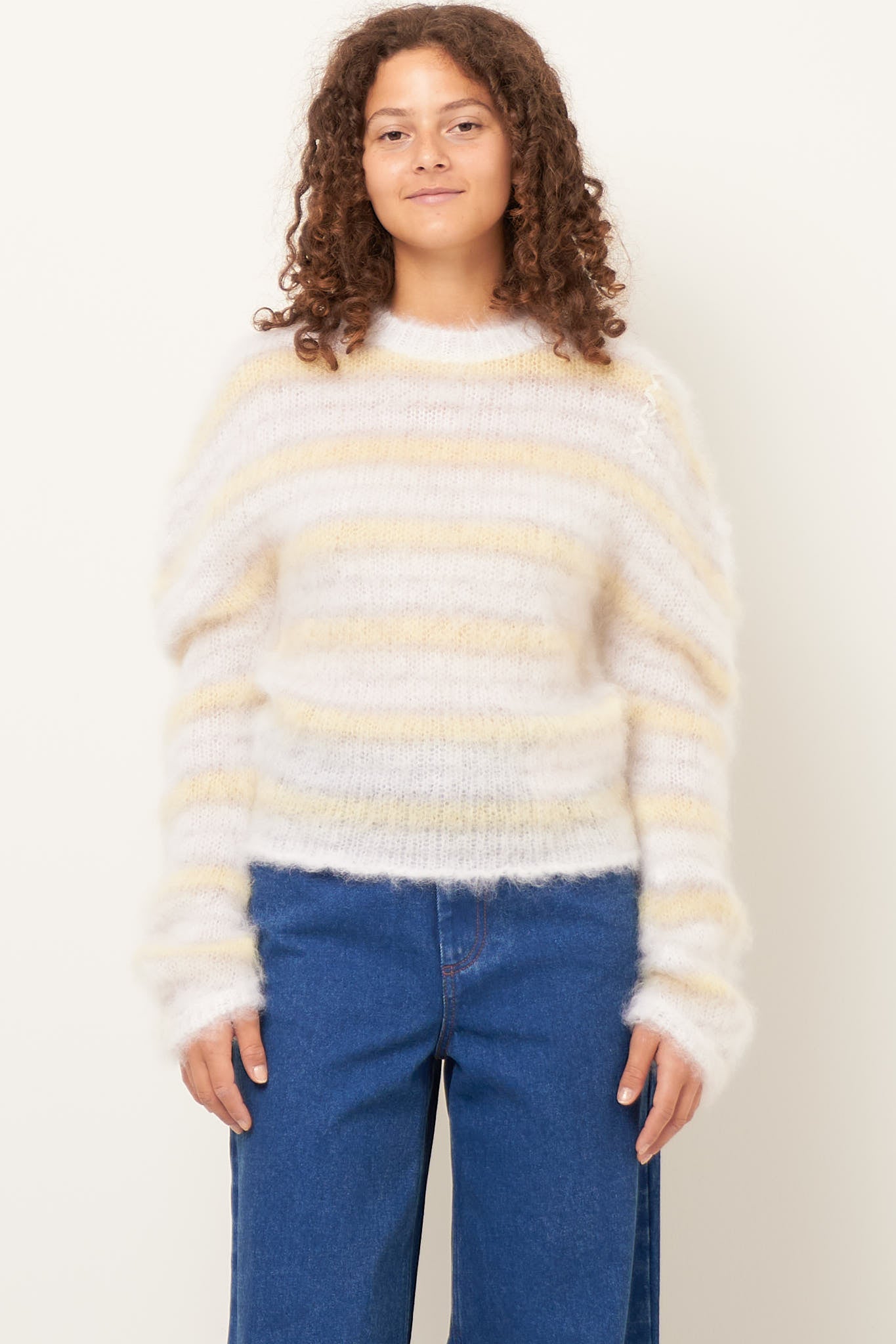 Mohair Jumper Lily White