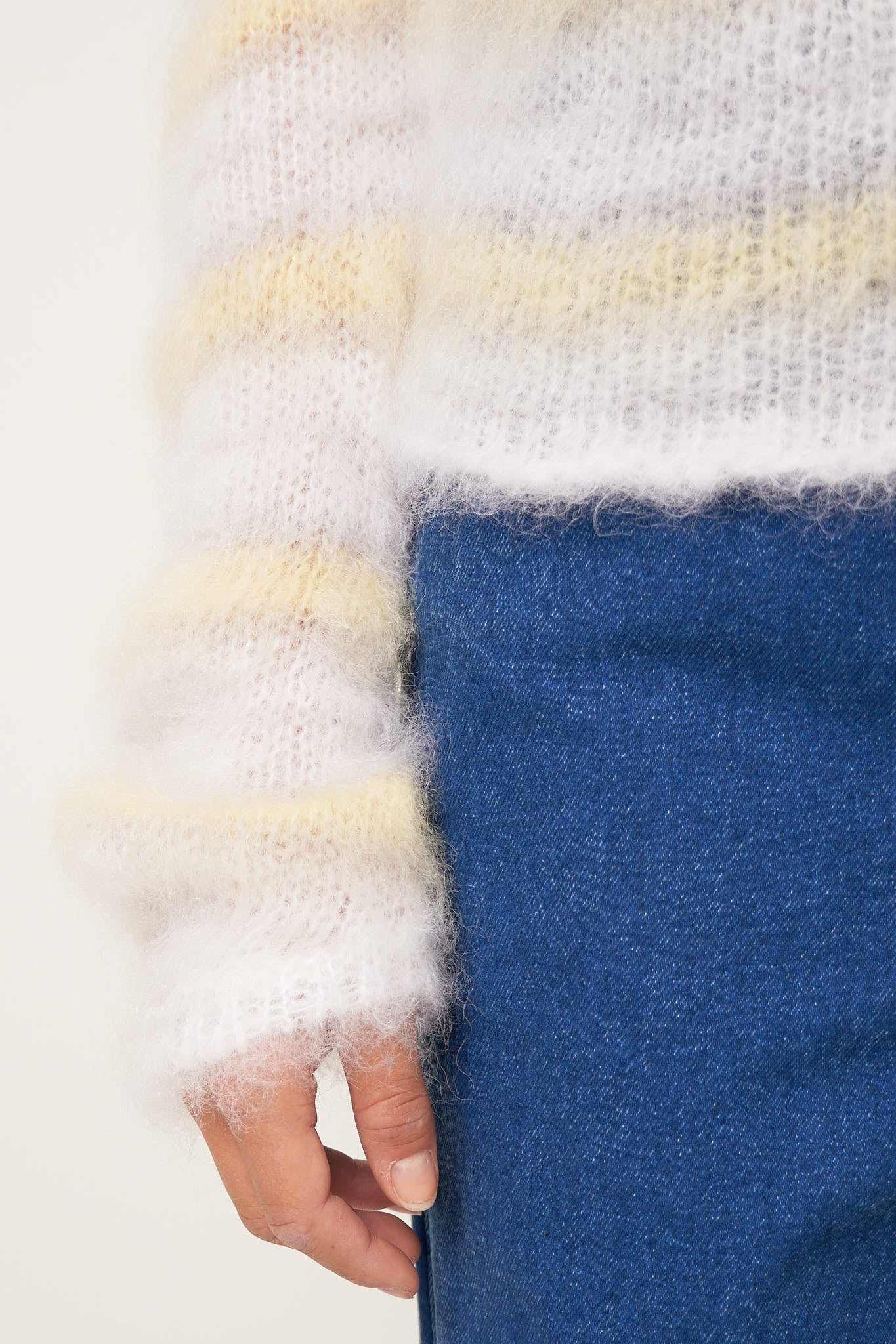 Mohair Jumper Lily White