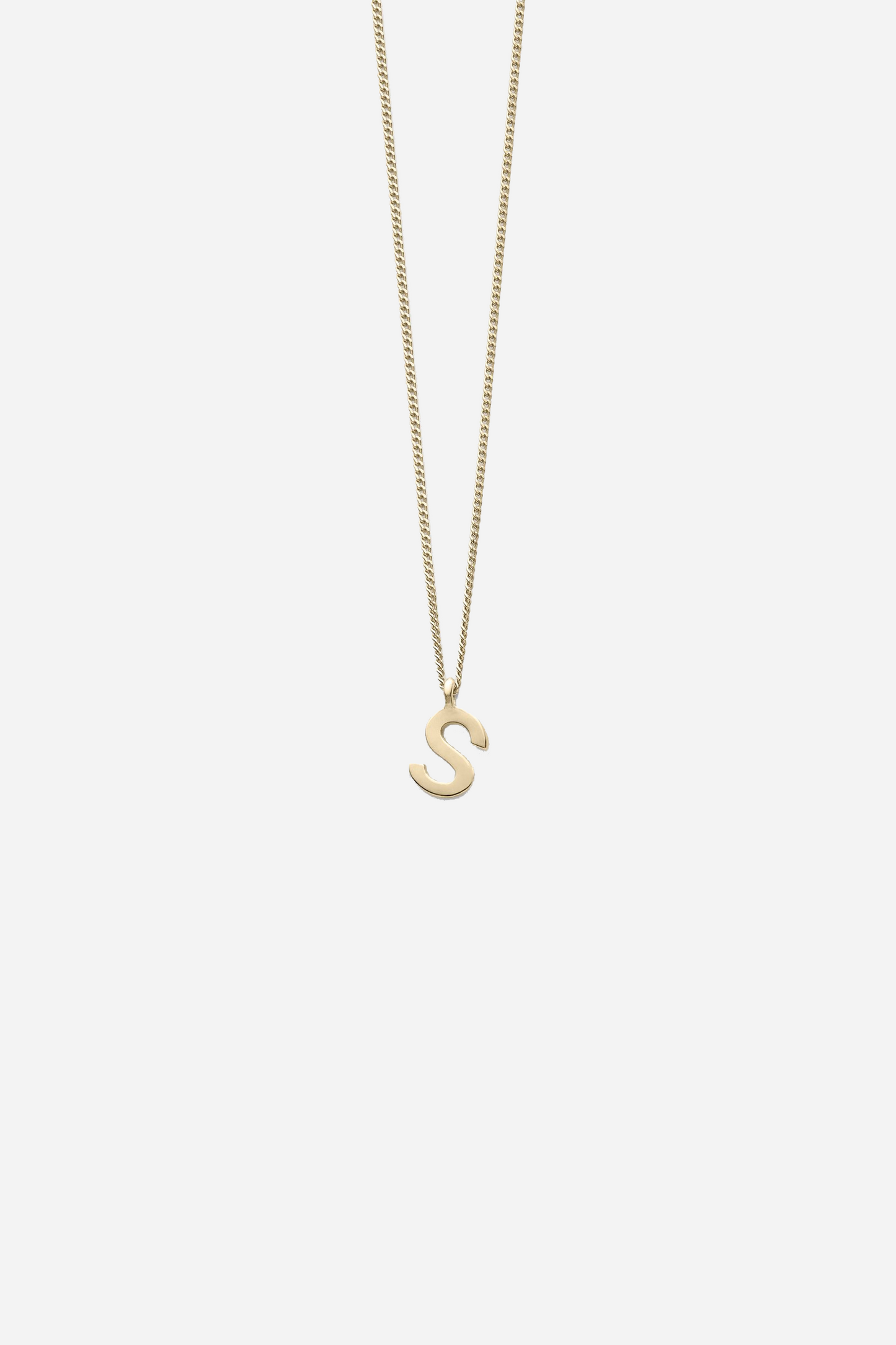 Note S Letter Chain Necklace