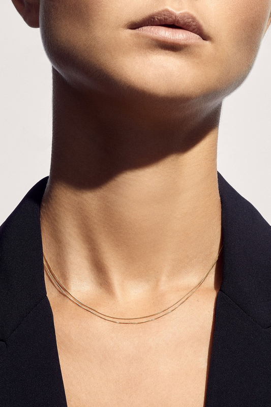 Nude Double Chain Necklace