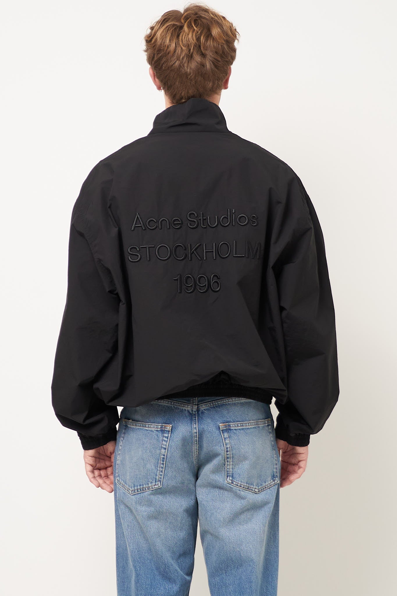 Nylon Bomber Jacket Black