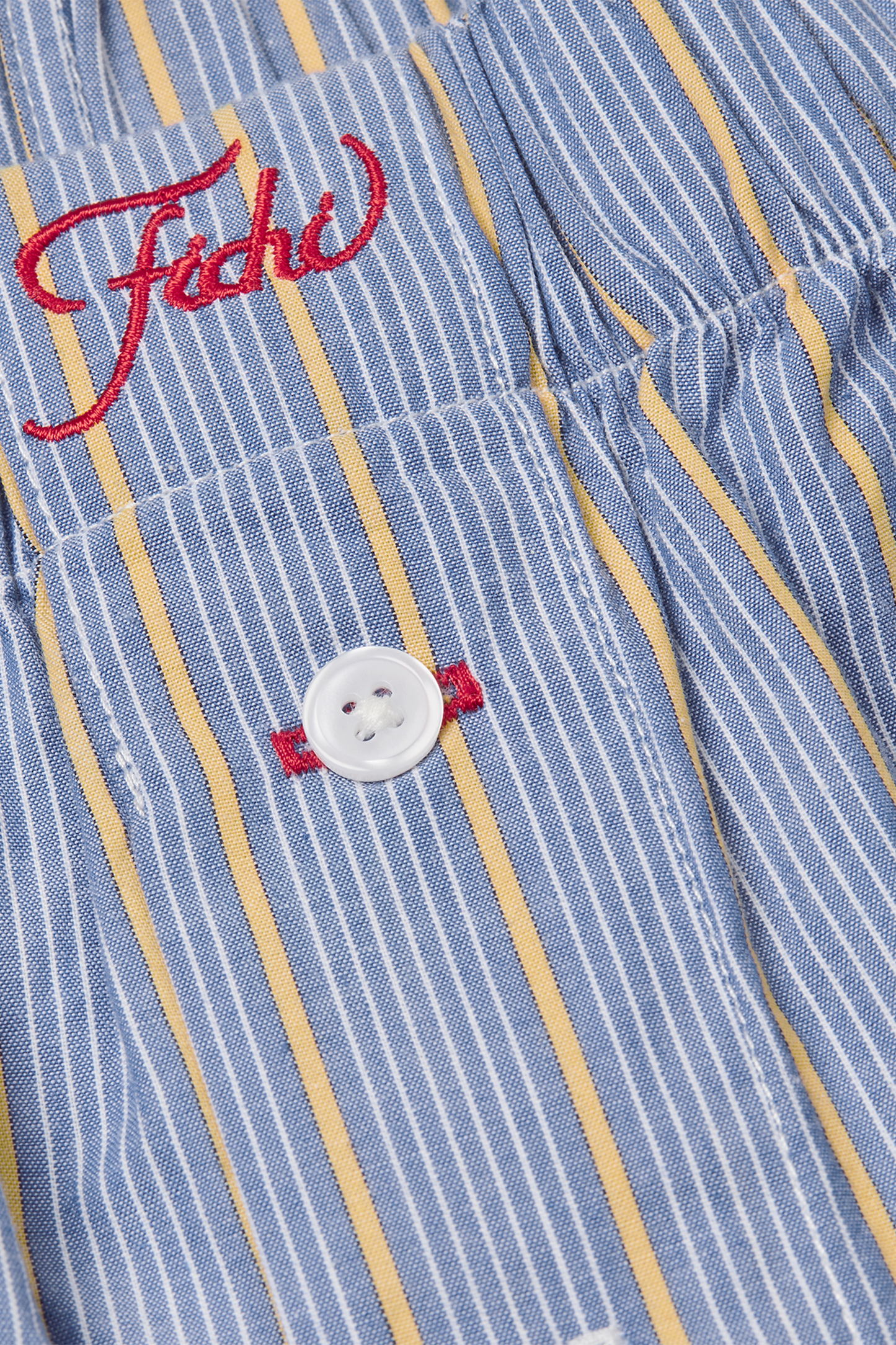 Ocean Blue And Yellow Stripe Boxers