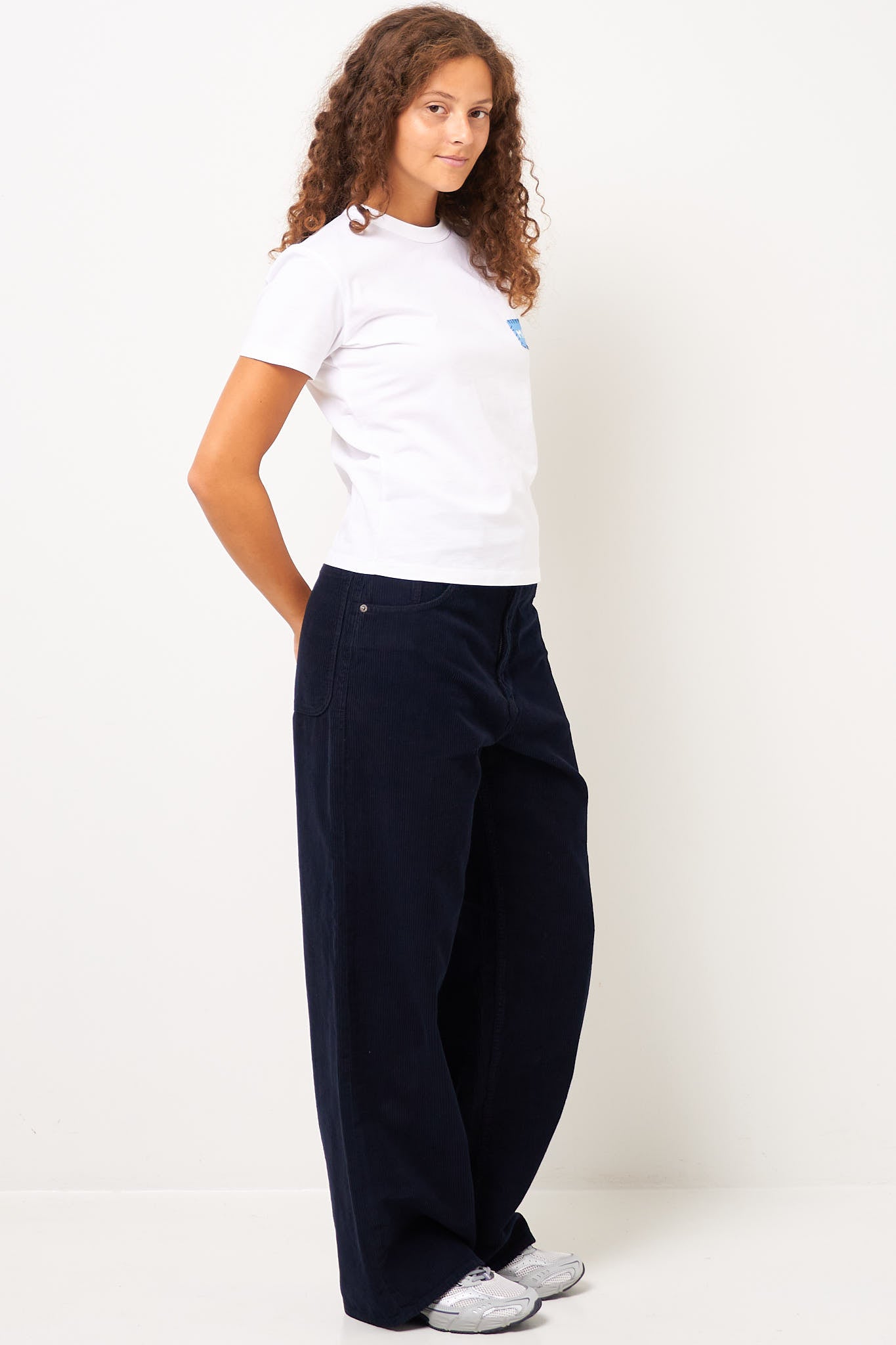 Patch T-Shirt Lily White/Sky Blue