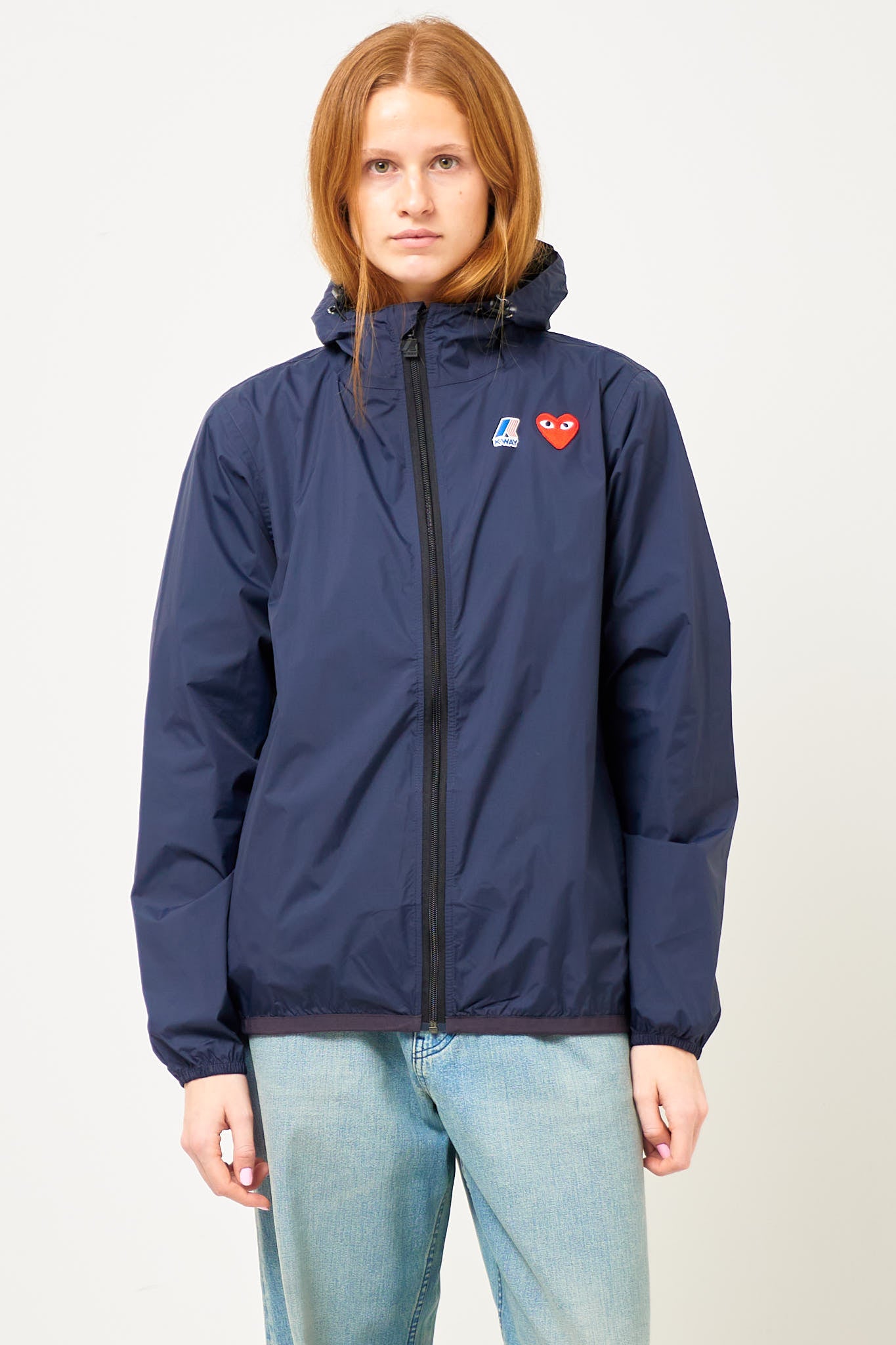 Comme des Garçons Play - K-Way Hoodie Full Zip Navy – STRØM