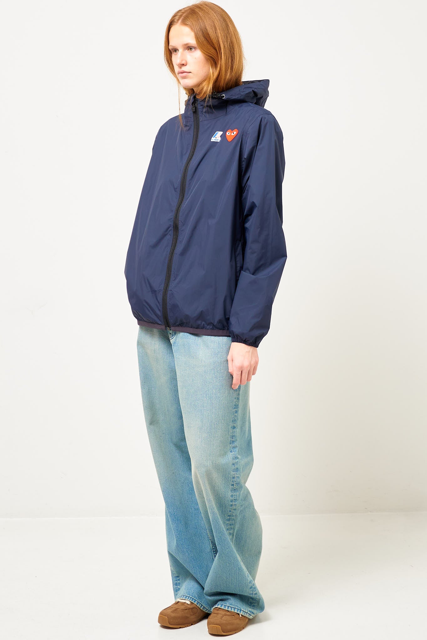 Comme des Garçons Play - K-Way Hoodie Full Zip Navy – STRØM