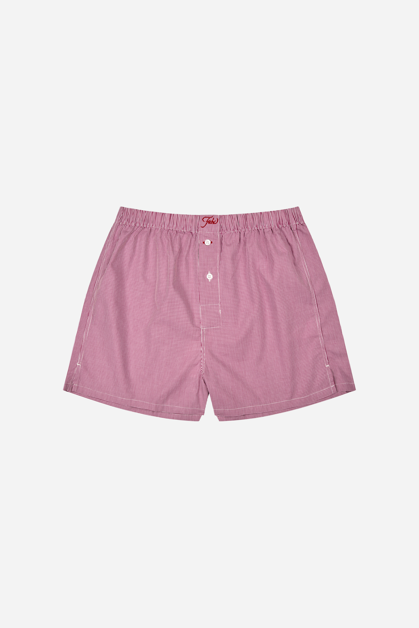 Purple And White Check Boxers