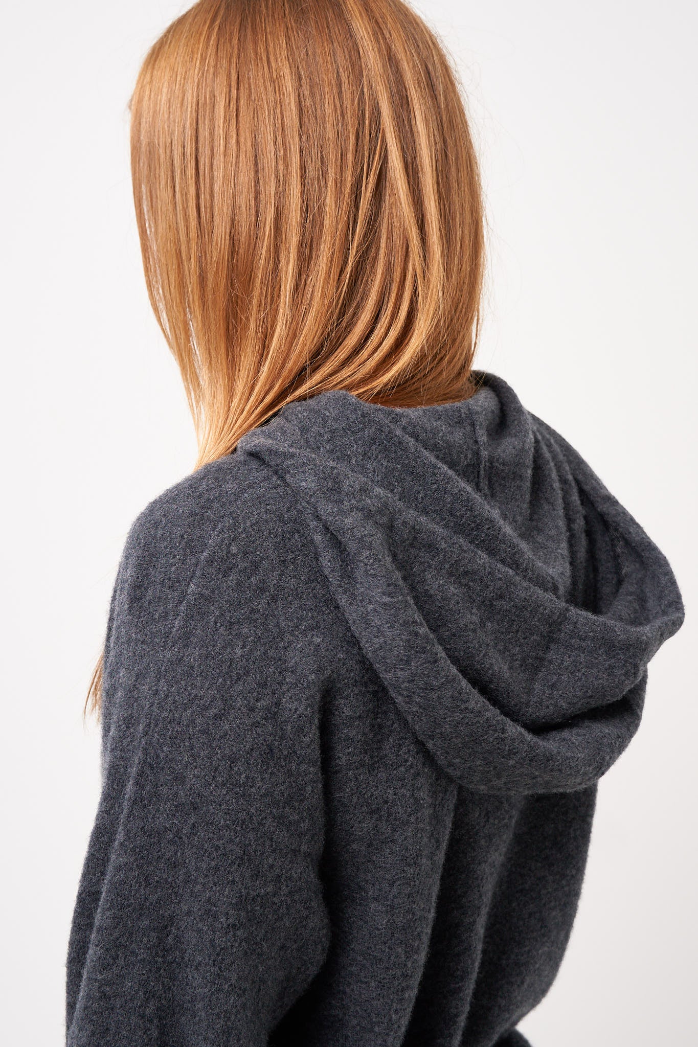 Raxow Hooded Sweater Charcoal Melange
