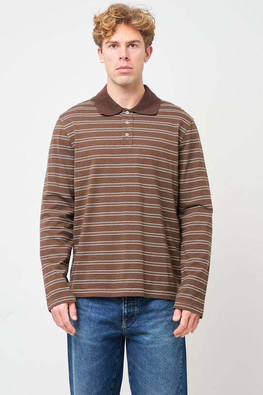 Raye L/S Polo Brown