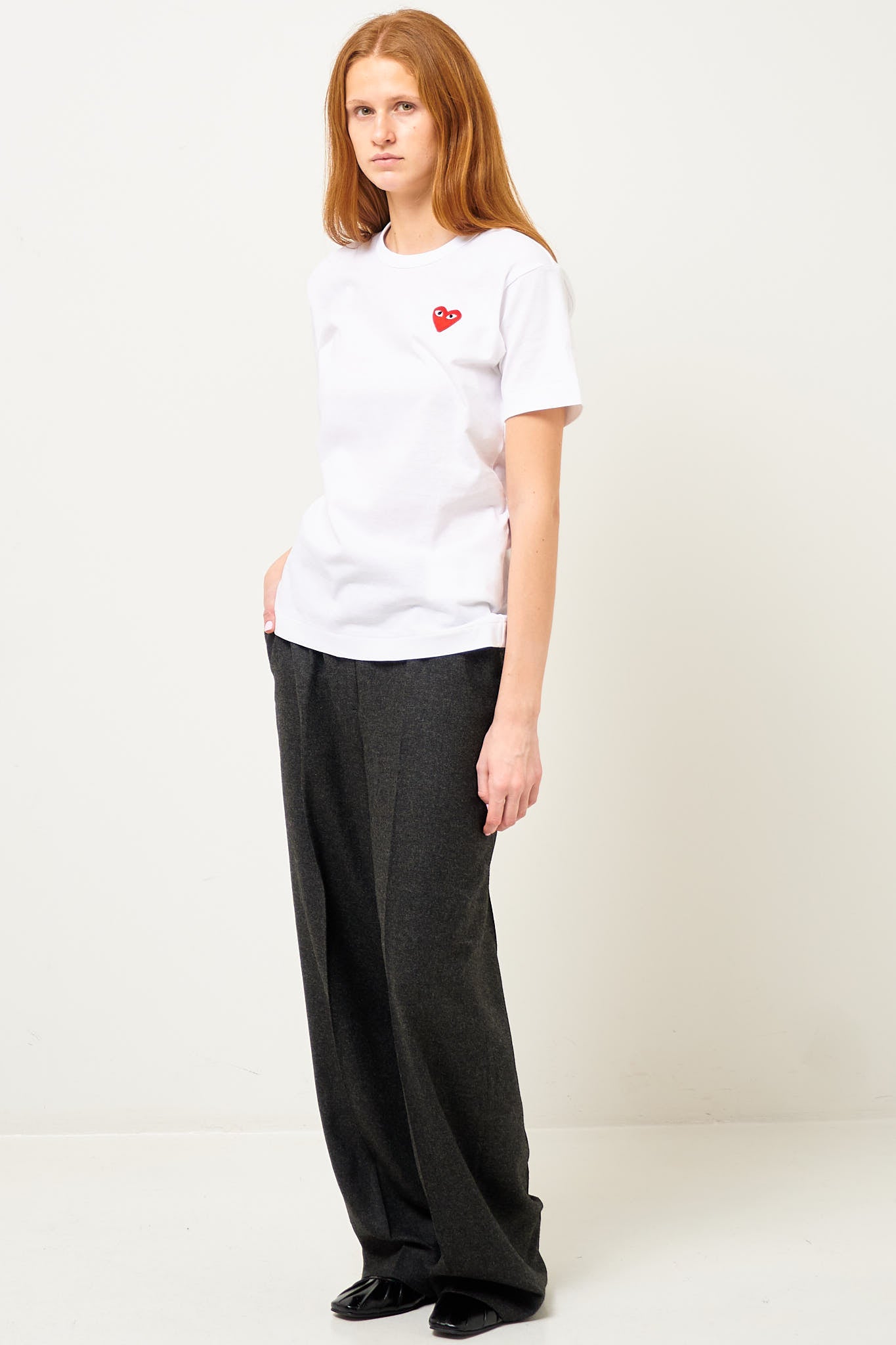 Comme des Garçons Play - Red Heart T-shirt White – STRØM