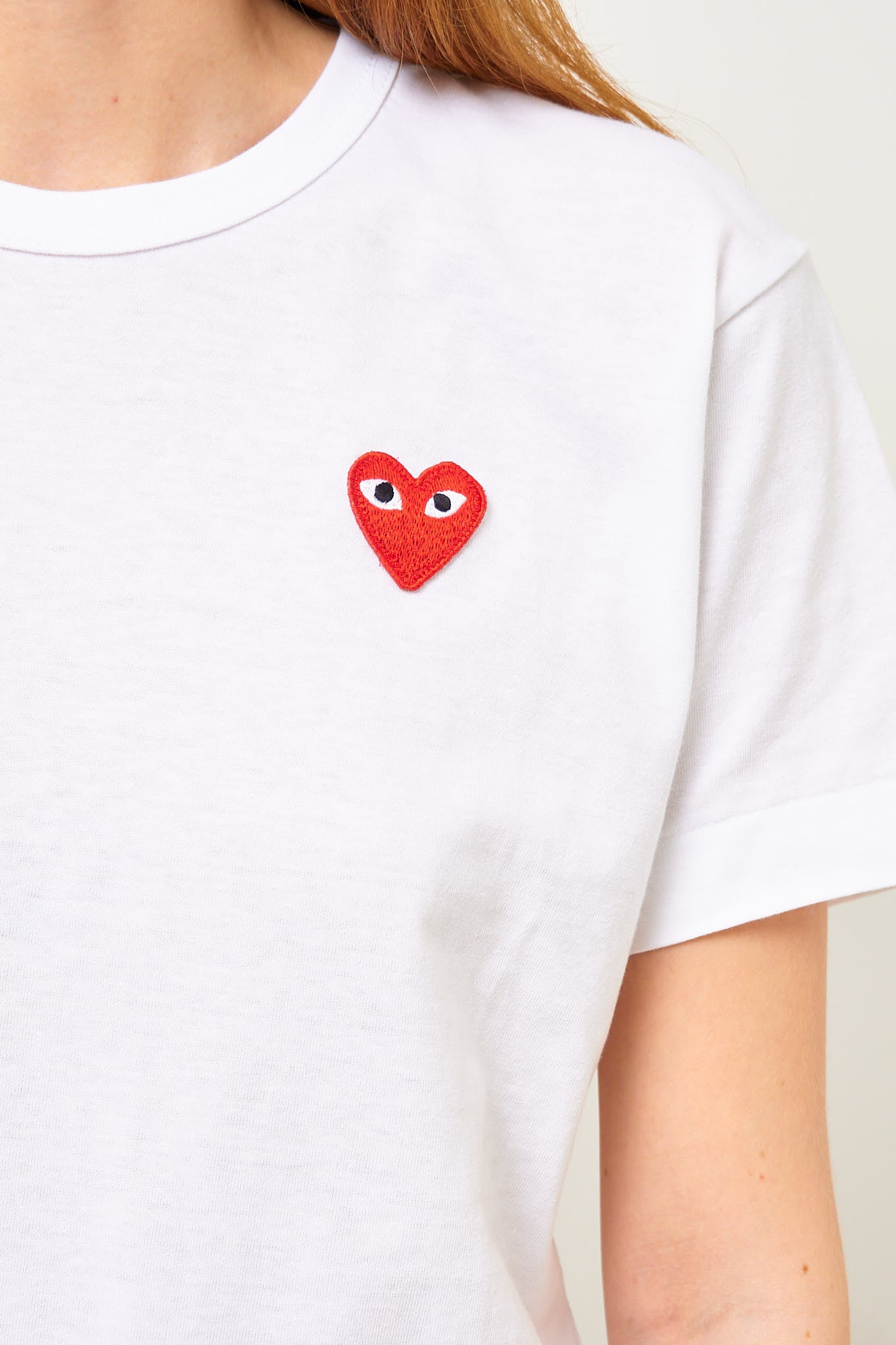Comme des Garçons Play - Red Heart T-shirt White – STRØM