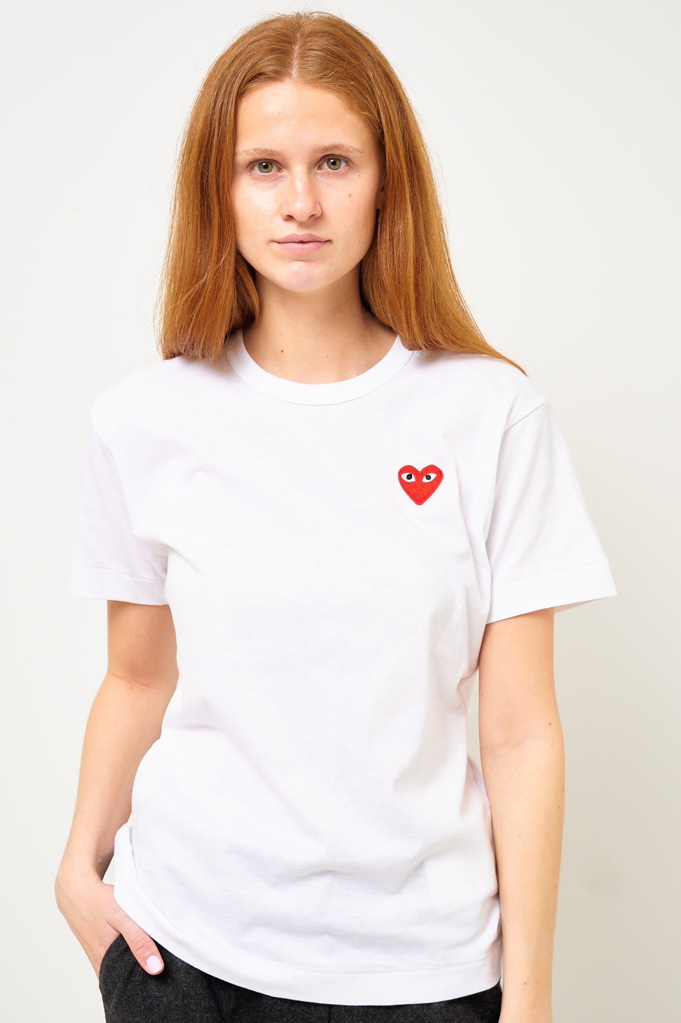 Comme des Garçons Play - Red Heart T-shirt White – STRØM