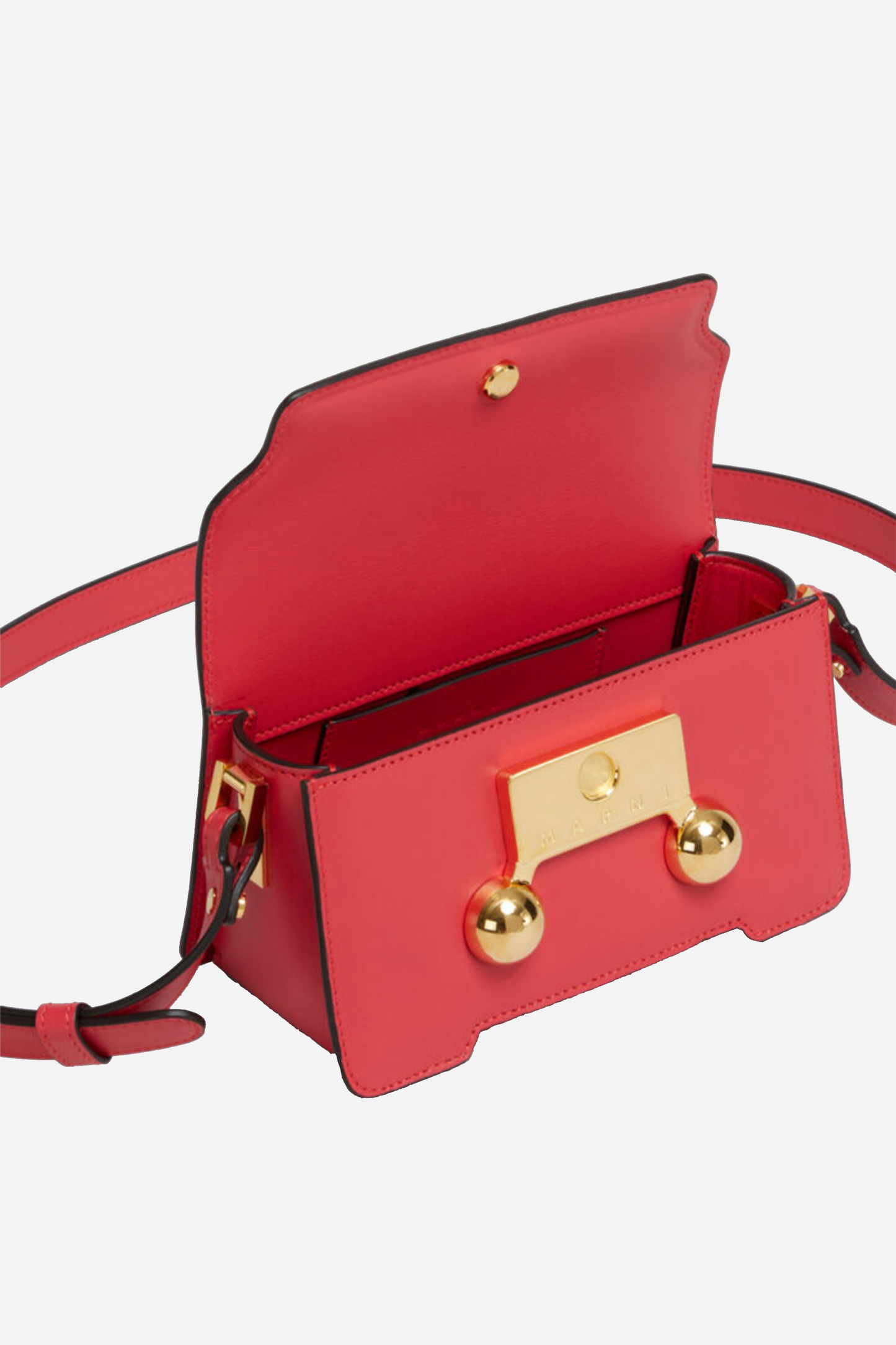 Red leather Trunkaroo mini shoulder bag