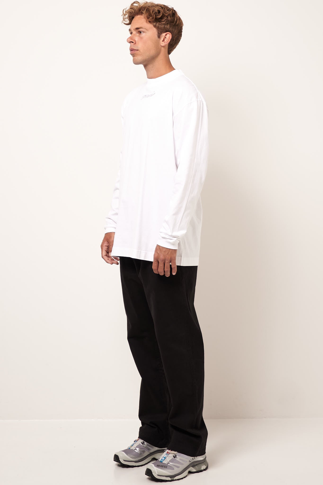 Repeat L/S T-Shirt Lily White