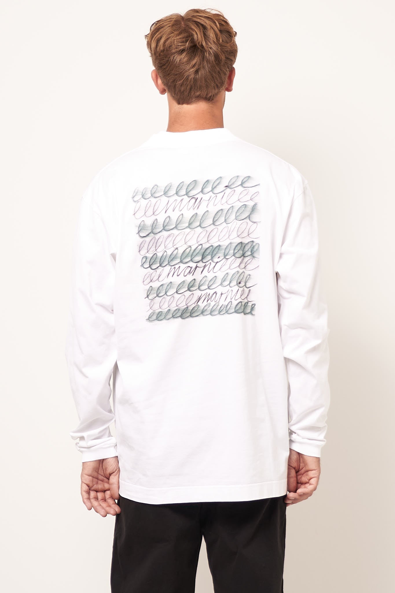 Repeat L/S T-Shirt Lily White