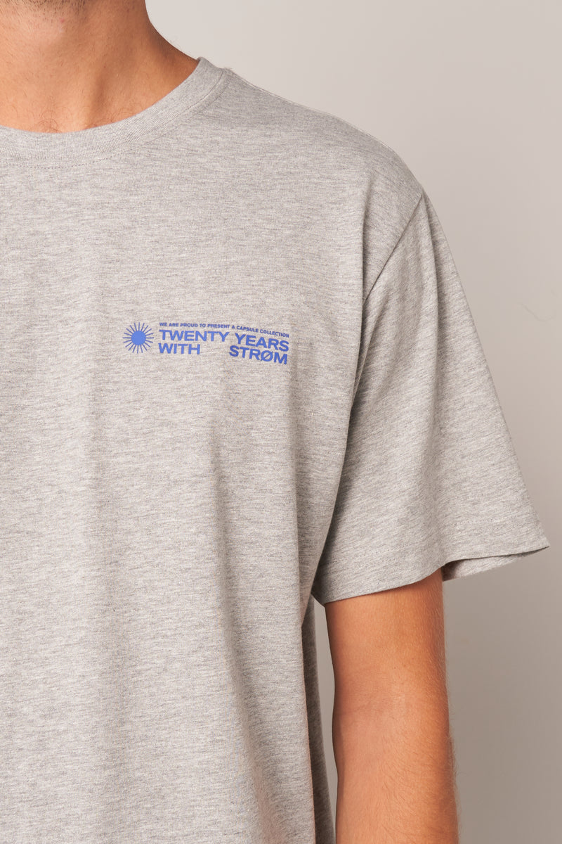 Sun T-Shirt Heather Grey/Blue