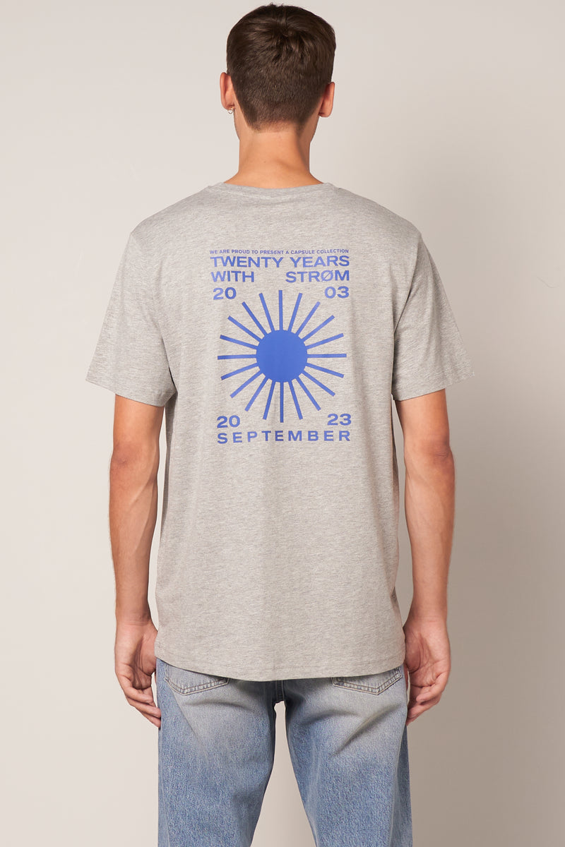 Sun T-Shirt Heather Grey/Blue