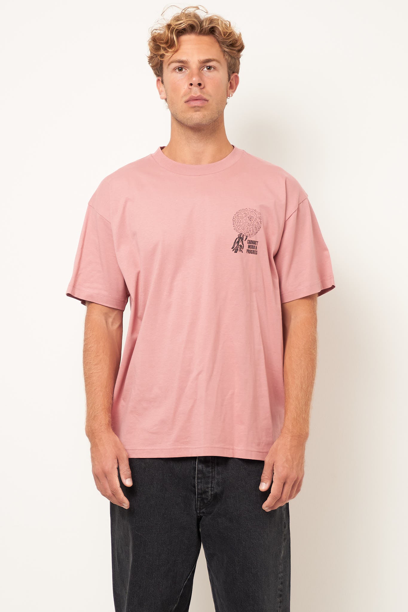 S/S Chrysanthemum T-Shirt Dusty Rose