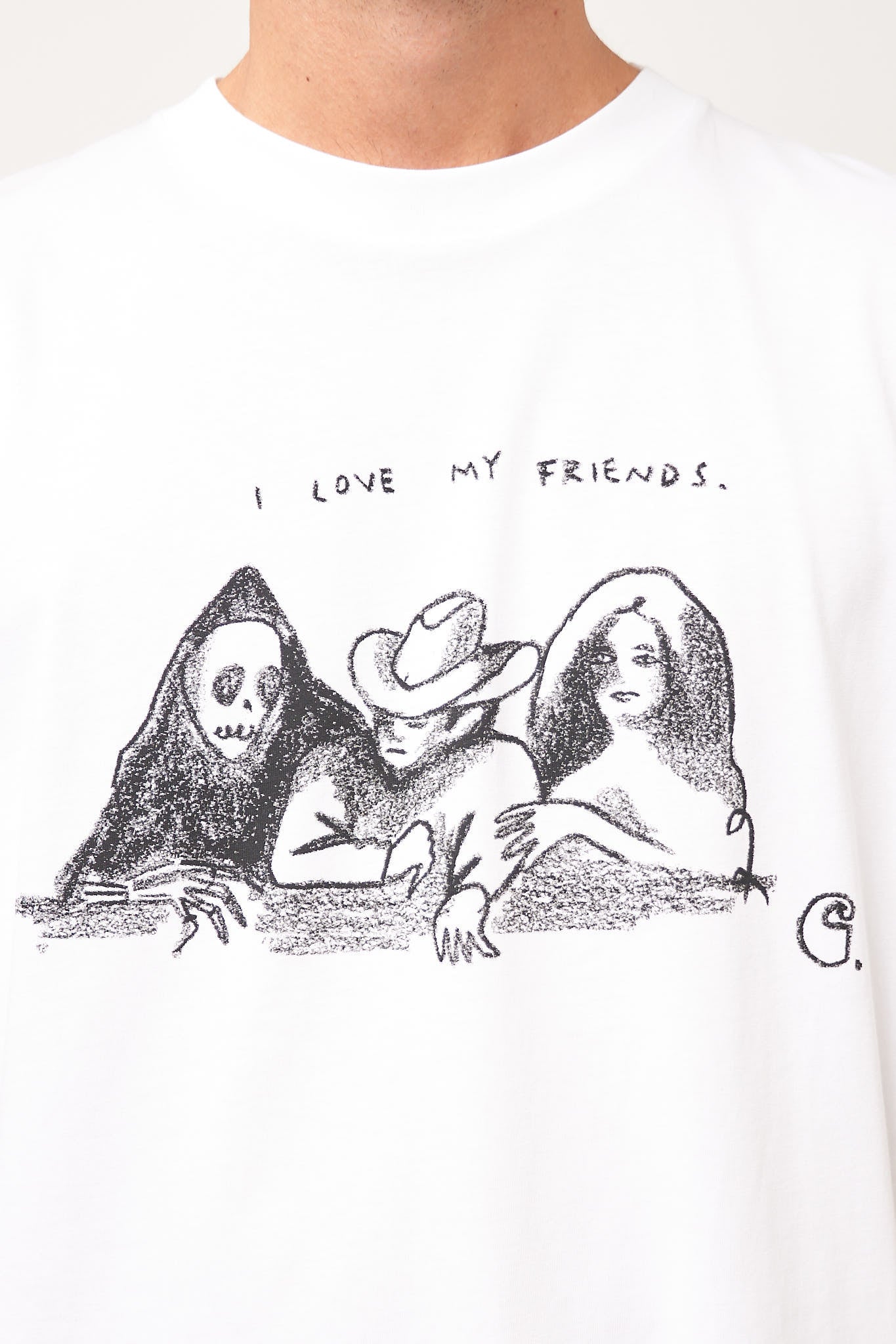 S/S Pepe Friends T-Shirt White/Black