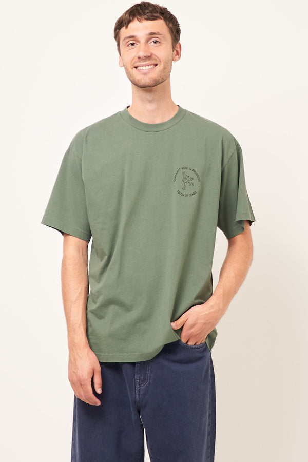 S/S Stamp T-Shirt Duck Green