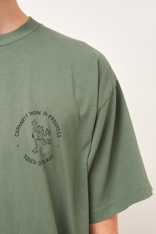 S/S Stamp T-Shirt Duck Green