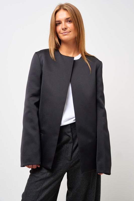 Satin Dinner Jacket Black