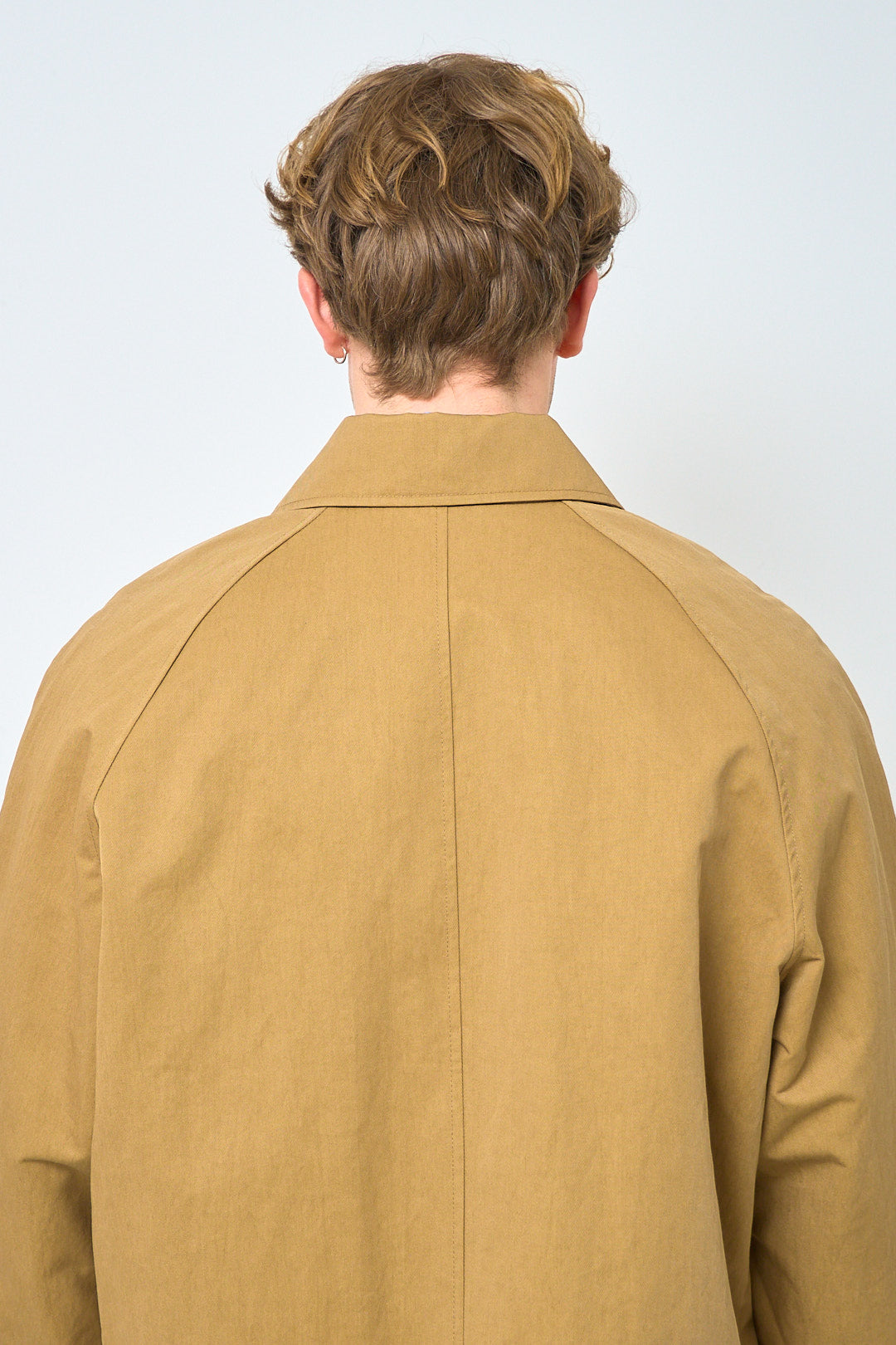 Short Raglan Coat Dark Sand