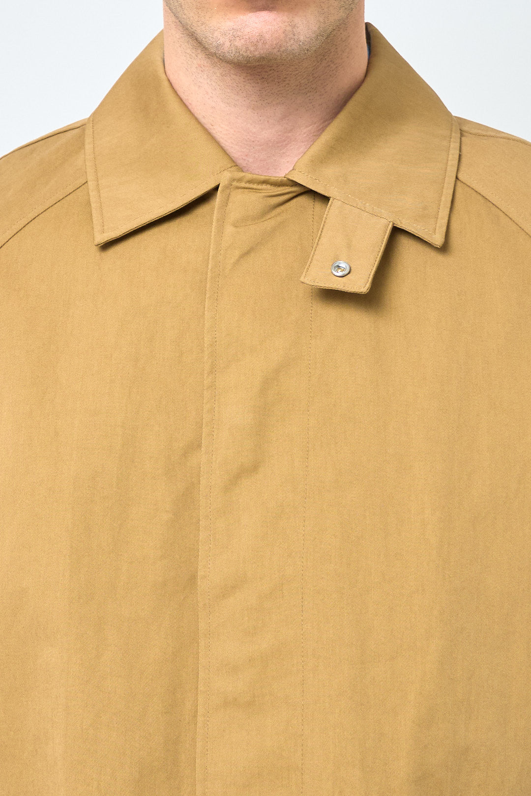 Short Raglan Coat Dark Sand