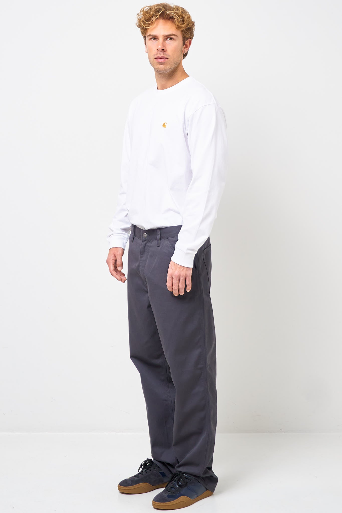 Simple Pant Graphite Rinsed