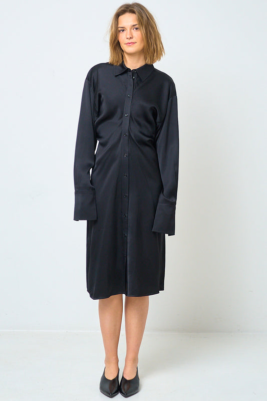 Slouch Shirtdress Black