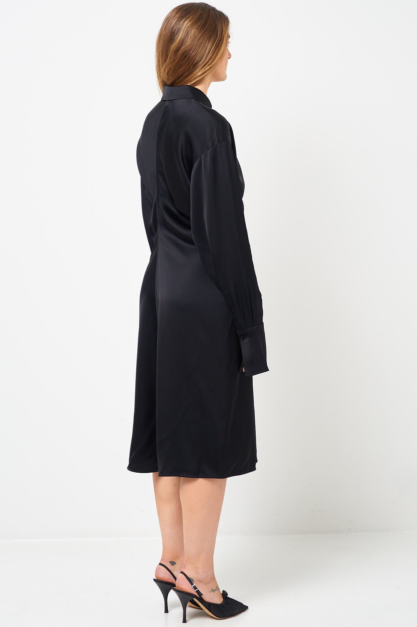 Slouch Shirtdress Black