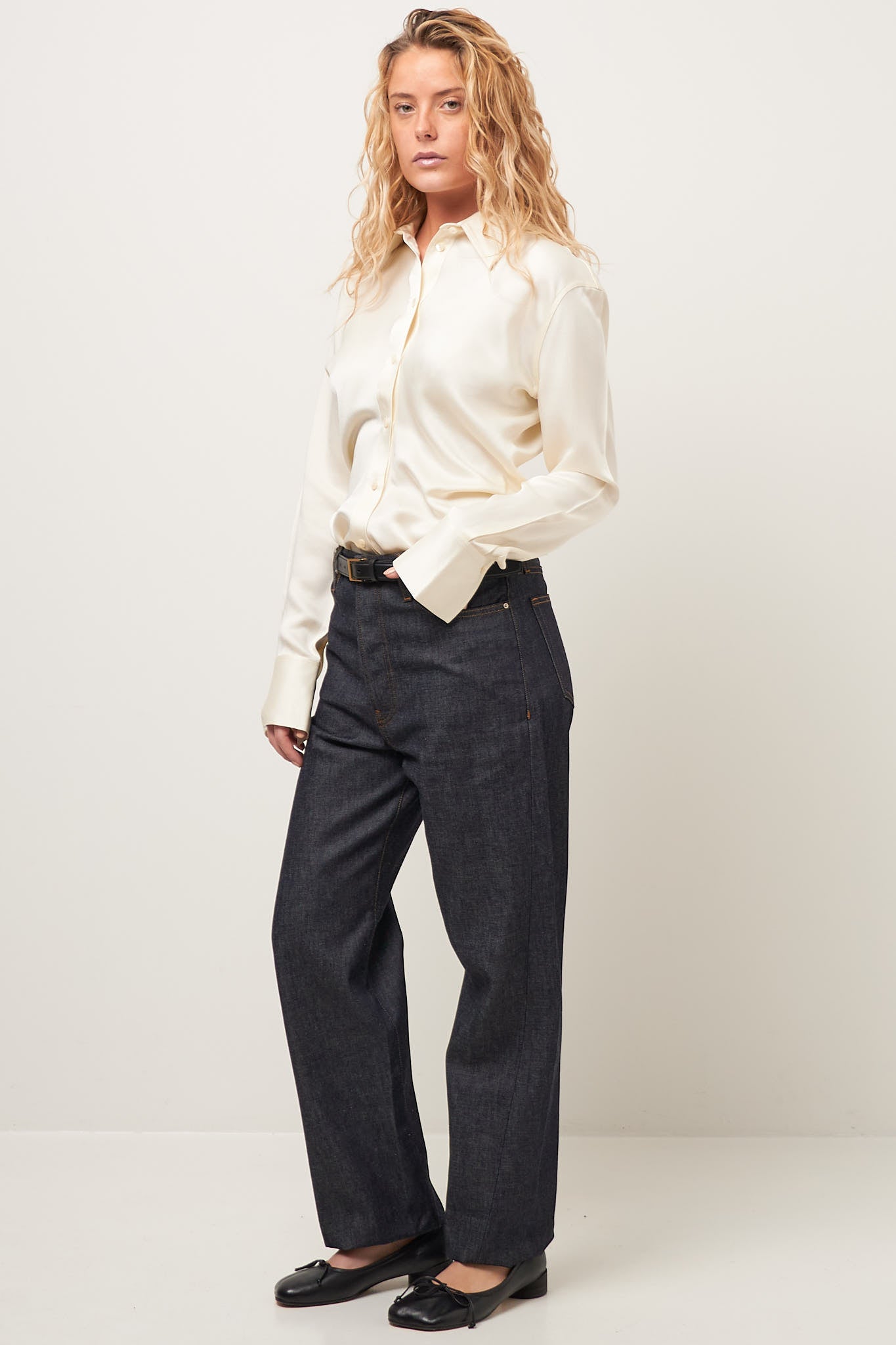 Slouch Waist Shirt Macadamia