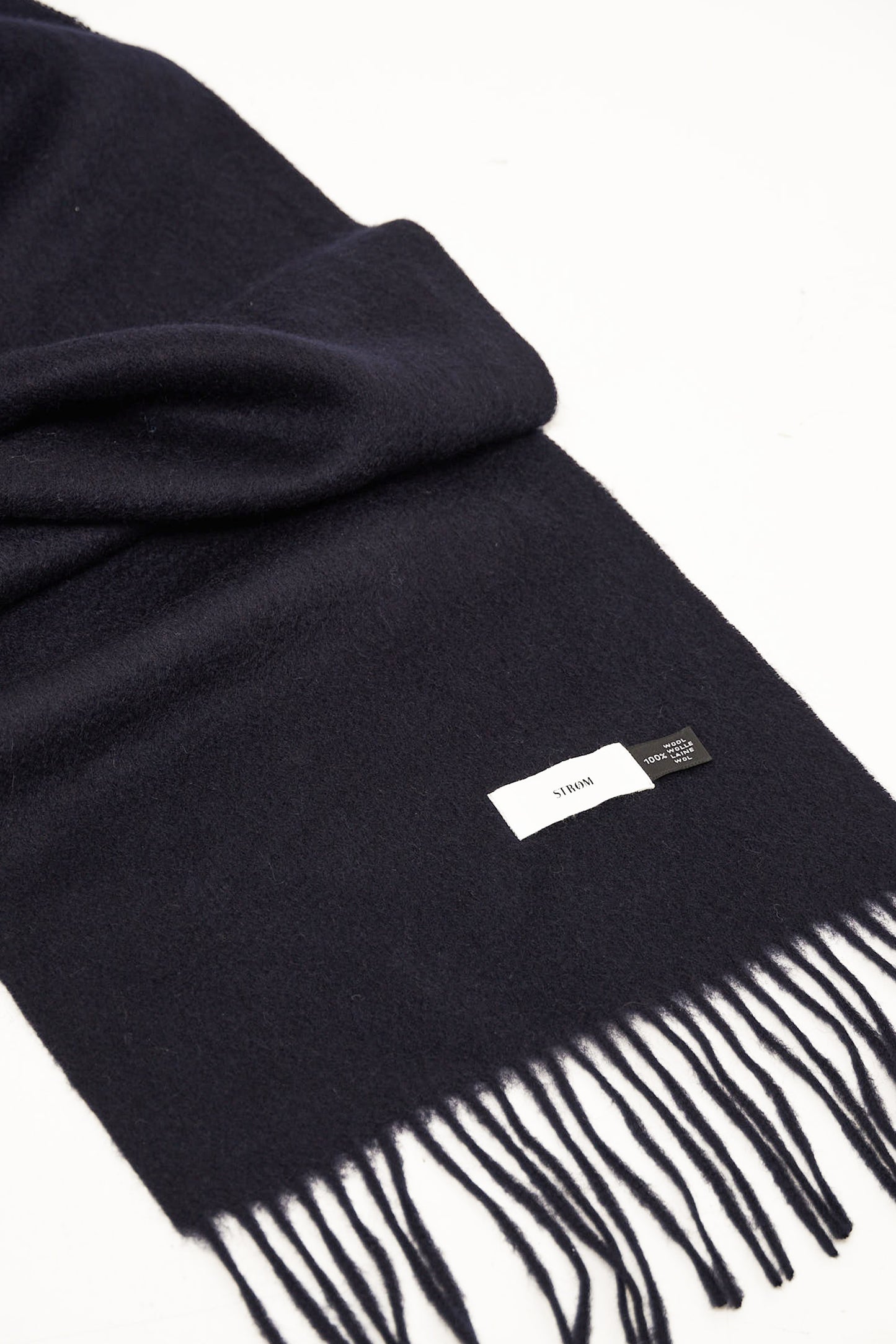 Soft Wool Scarf Navy