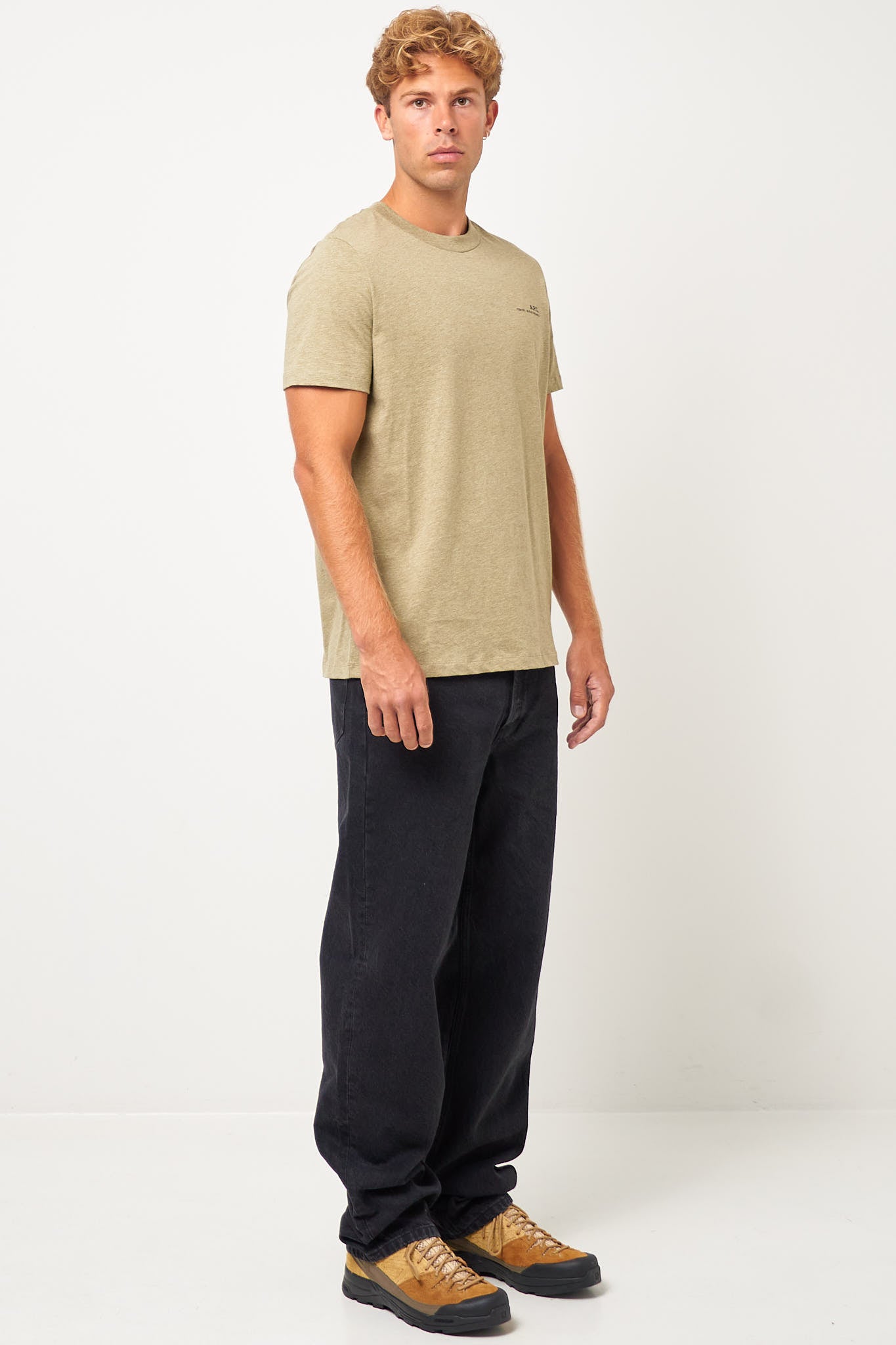 Standard APC T-Shirt Khaki Melange/Black