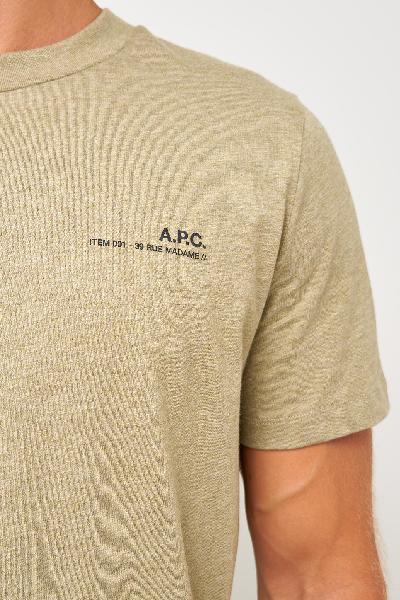 Standard APC T-Shirt Khaki Melange/Black
