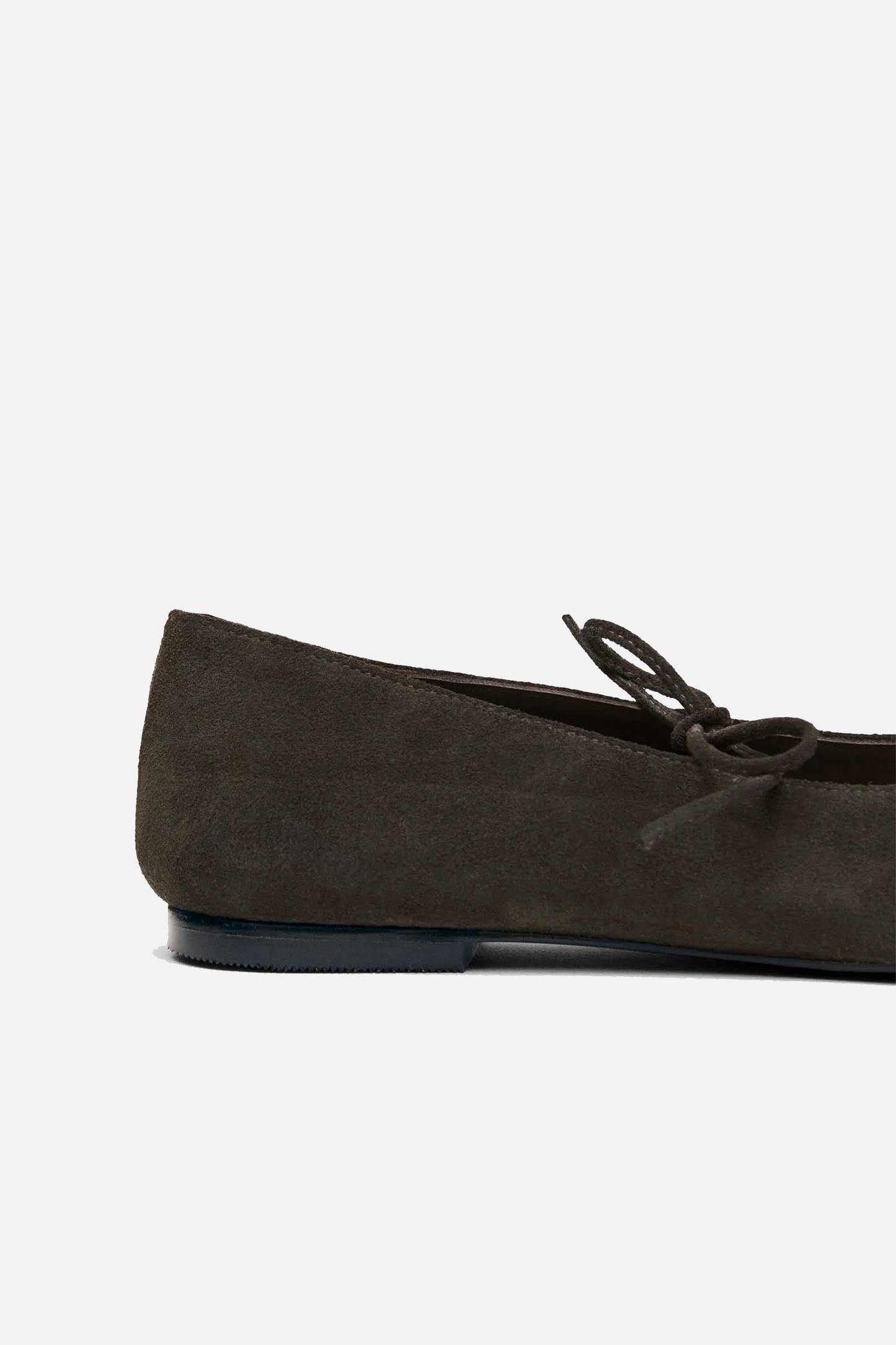 Sway Suede Ballet Flats Coffee Brown
