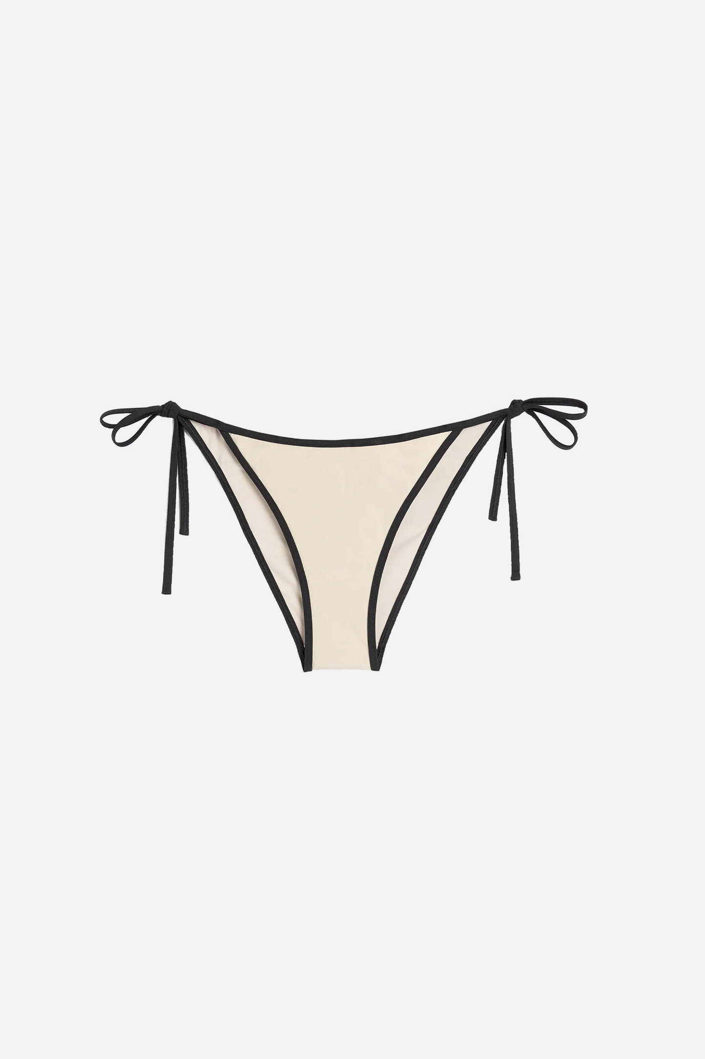 Stripe Tie Bikini Bottoms Light Hay