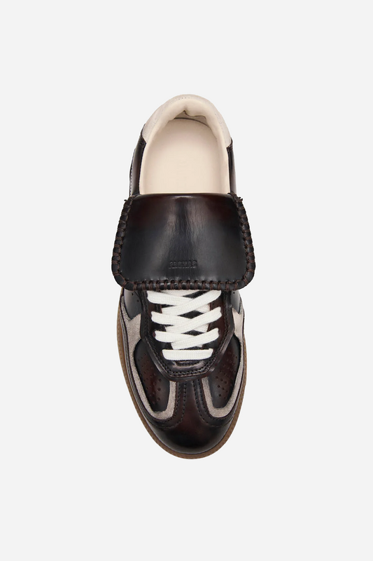 Tb.490 Club Brushed Dark Chocolate Leather Sneakers