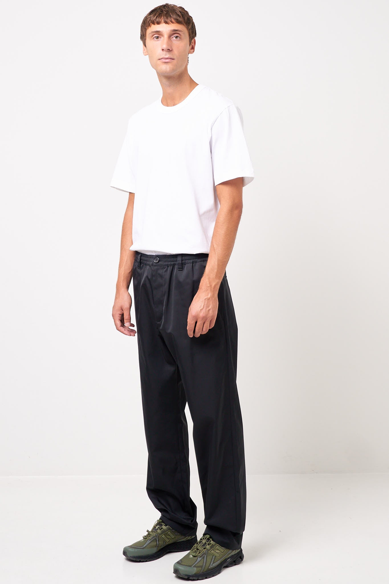 Technical Taffeta Trousers Black