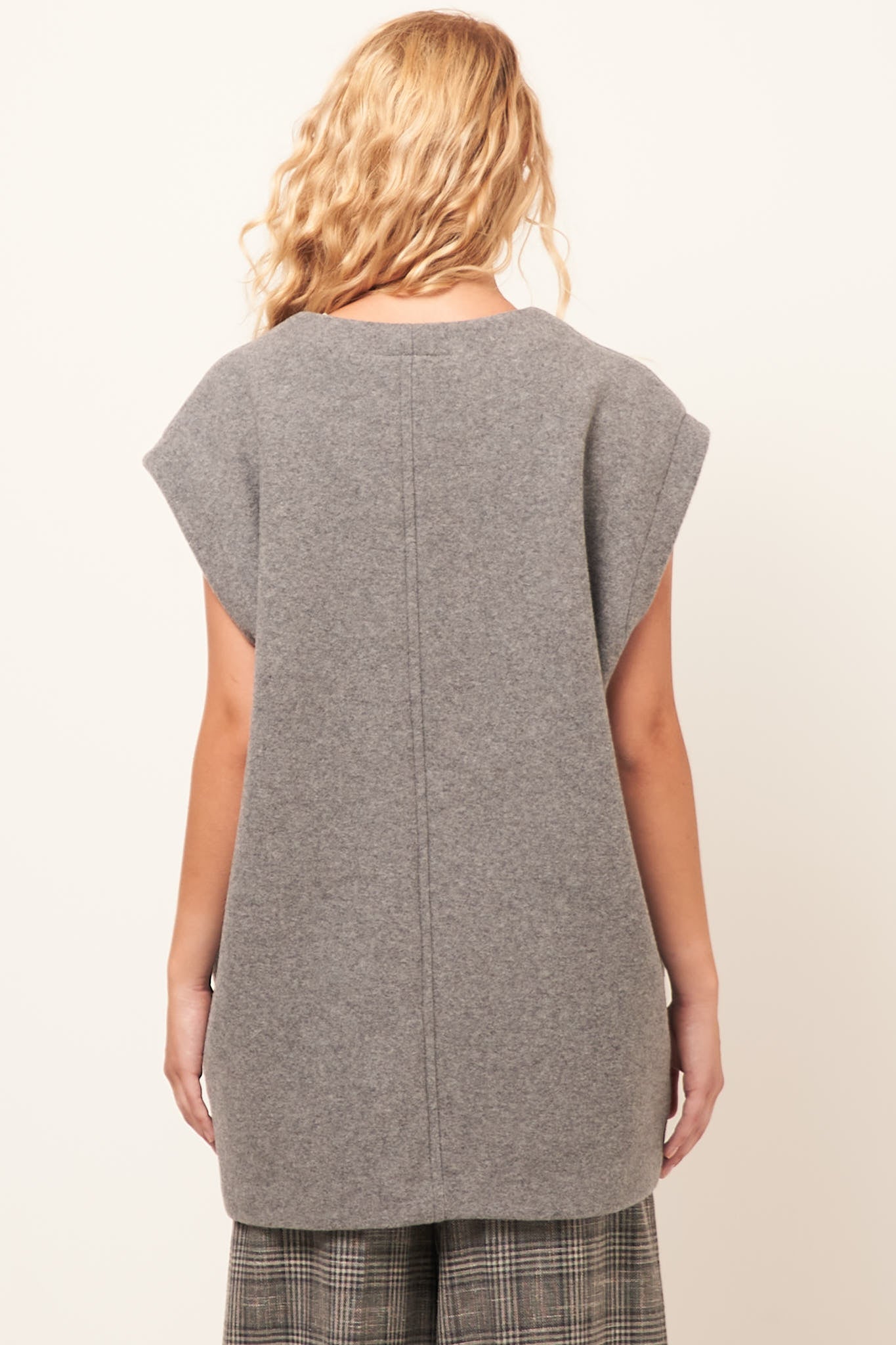 Technical Wool Vest Grey