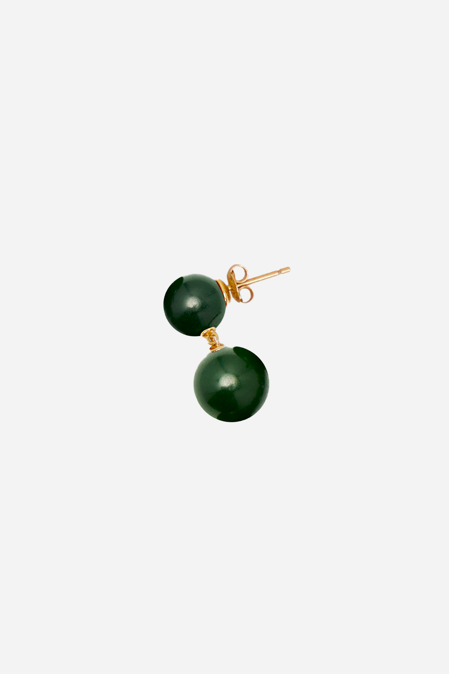 The Hannah Earring Green Agate