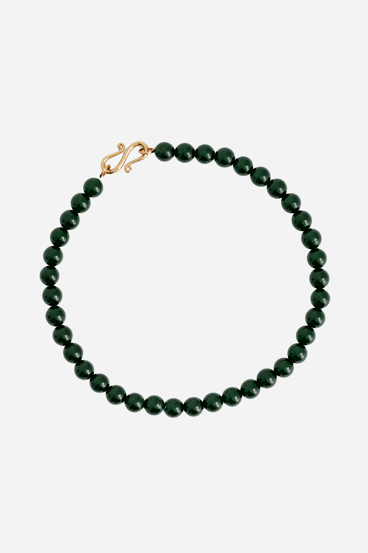 The Mary Necklace Green Agate