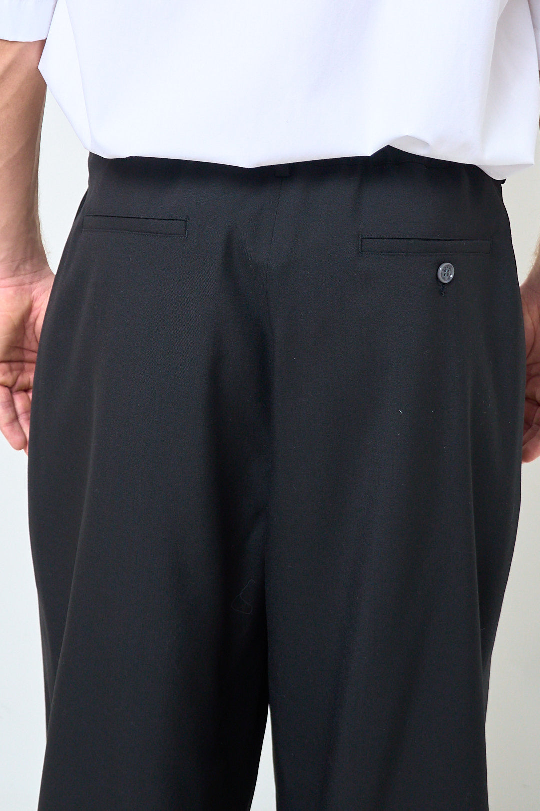 Tropical Wool Pants Black