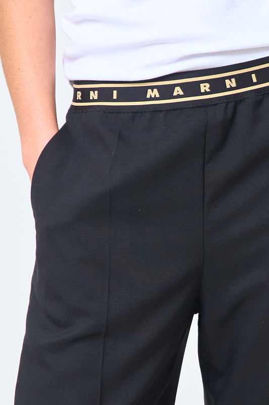 Tropical Wool Trousers Black