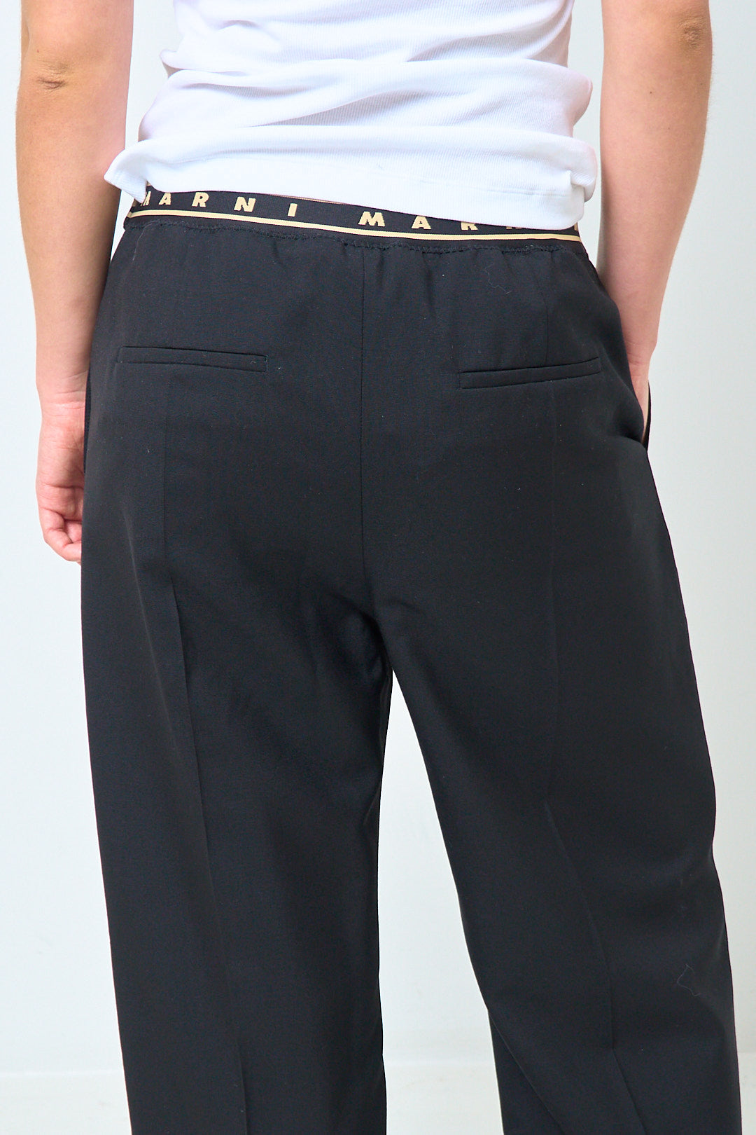 Tropical Wool Trousers Black