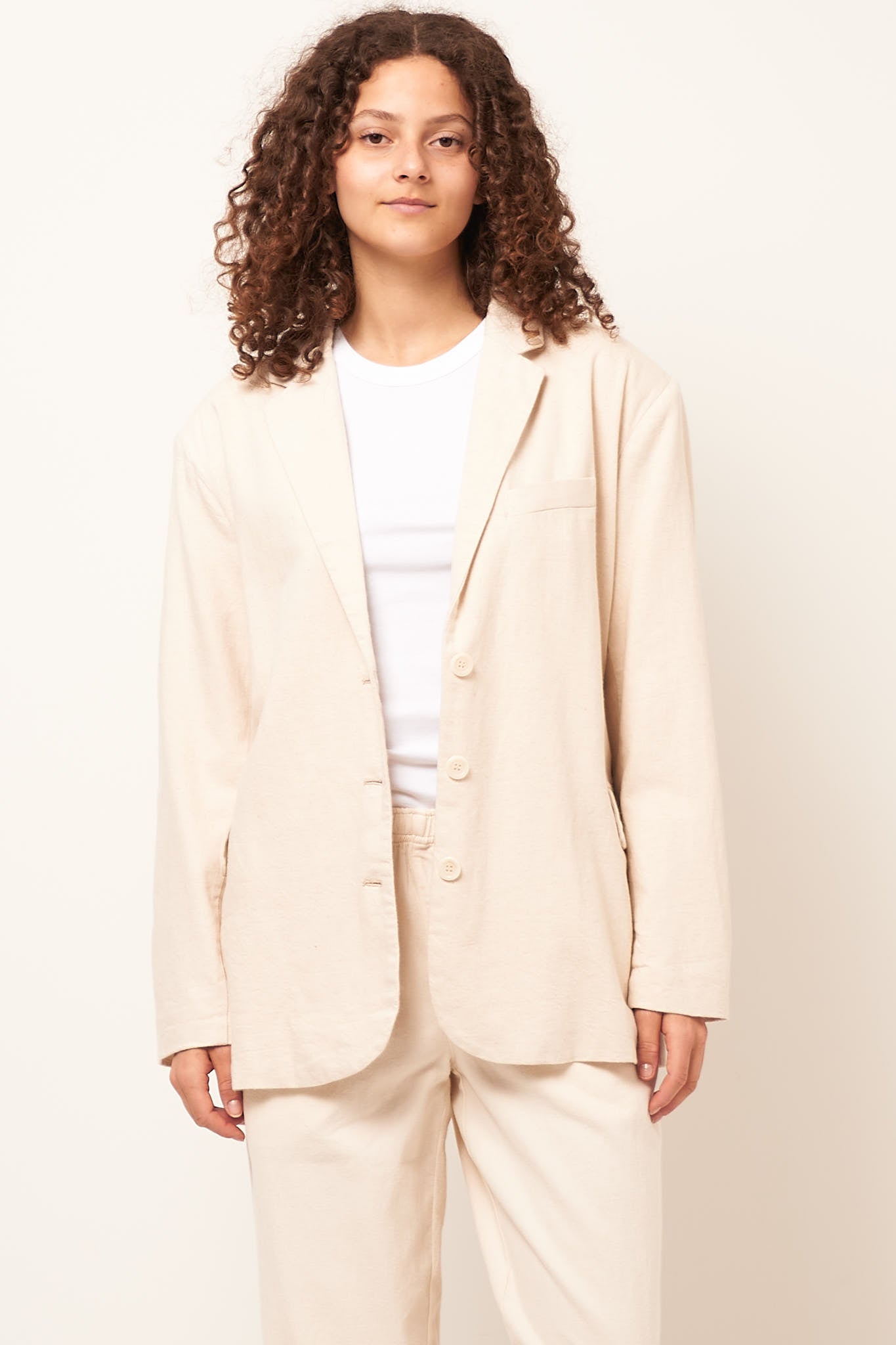 Uyabow Ecru Melange Blazer