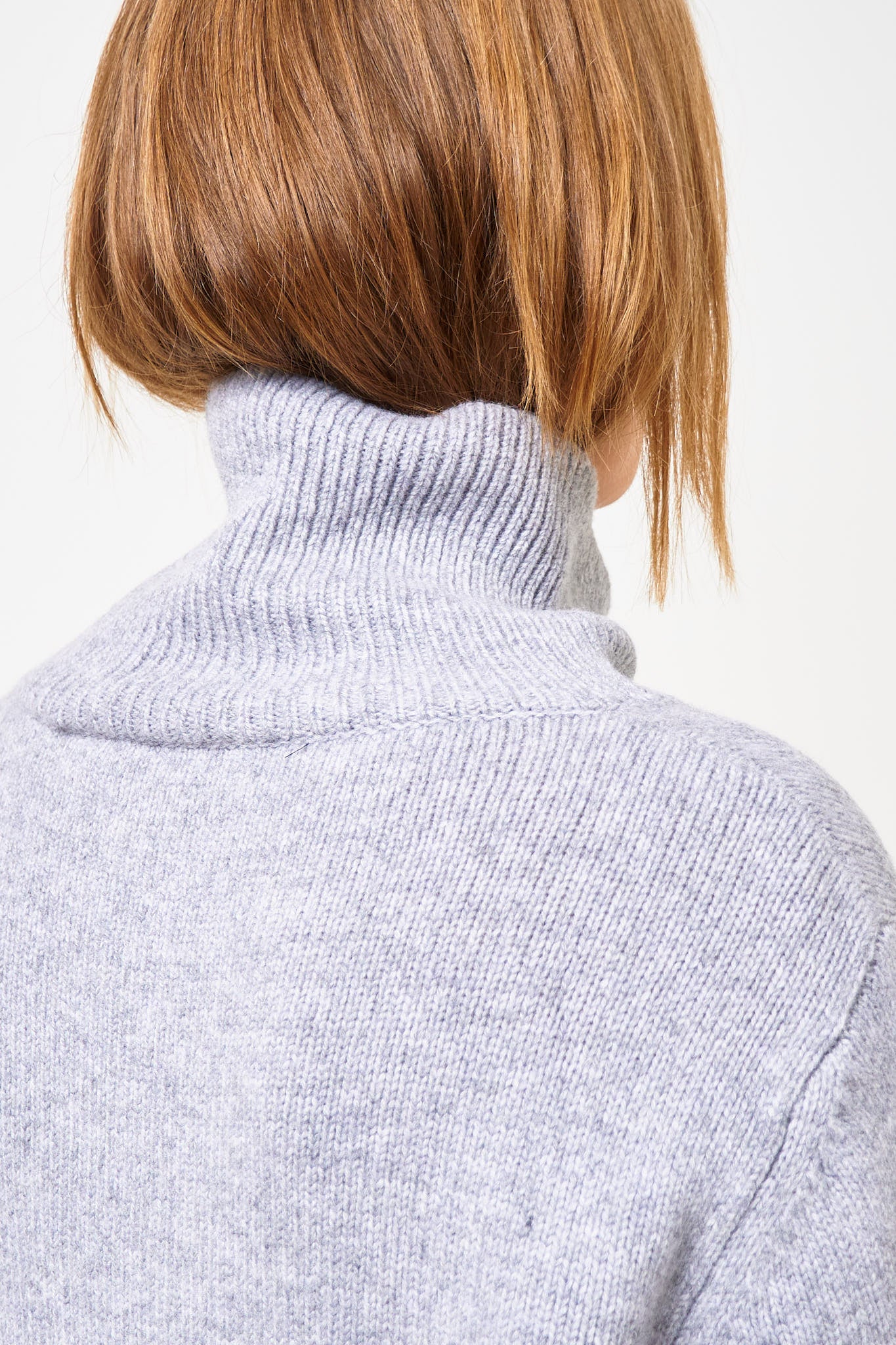 Visse Roll Neck Sweater City Grey